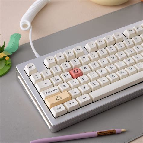 Akko Cream Keycaps Set For Mechanical Keyboard Mda Profile Pbt ...