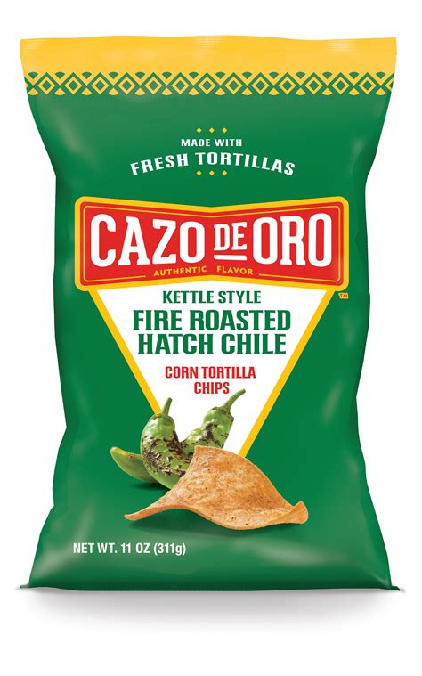 Cazo De Oro Tortilla Chips Fire Roasted Hatch Chili-11 oz.-9/Case MPN ...