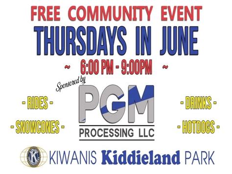 Free Community Event at Kiddieland Park - host by PGM Processing LLC ...