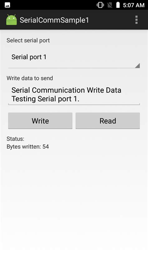 Android Studio for Serial Communication 的图像结果