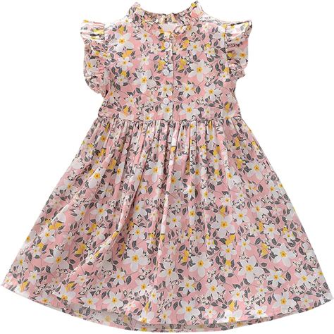 TAGAS Baby-Girl's Rayon Fit and Flare Knee-Length Frock (KD-1113-1111 ...