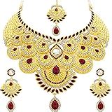 Buy Sukkhi Dazzling Gold Plated Wedding Jewellery Austrian Diamond ...