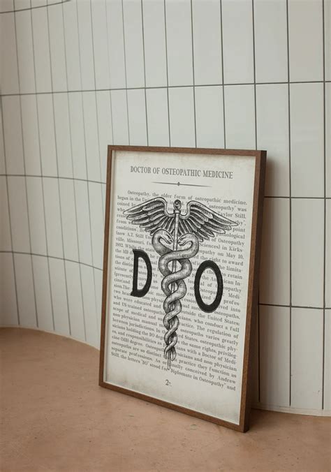 Doctor of Osteopathic Medicine DO Art Print Doctor of - Etsy