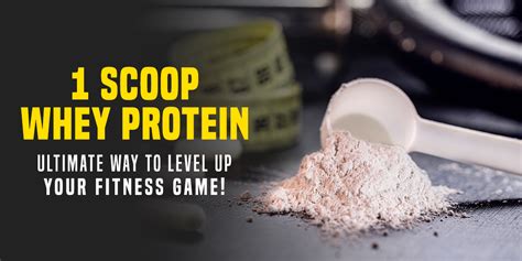 1 Scoop Whey Protein: Ultimate Way to Level Up Your Fitness Game ...