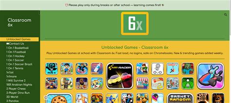 Classroom 6x: The Ultimate Unblocked Games Platform | GamesNav