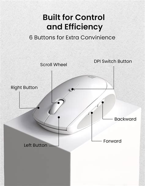 Portronics Toad 30 Bluetooth Wireless Mouse with Six Button