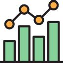 Line graph Icons & Symbols