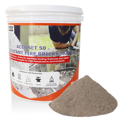 Castable Refractory Mortar - Fireplace Mortar High Temperature 2732°F ...