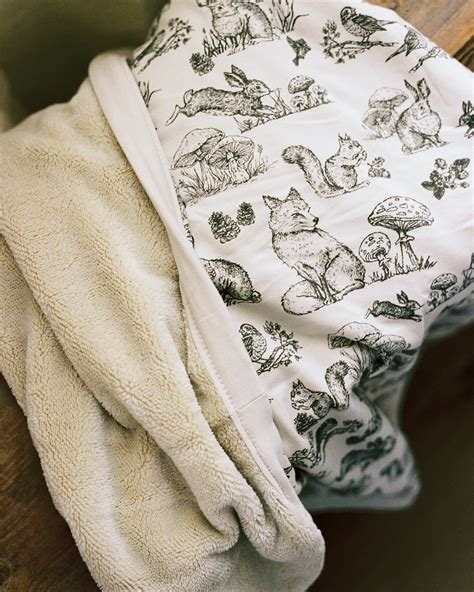 Woodland Nursery Cuddle Blanket | Plush Infant Blanket | Oilo™ Studio