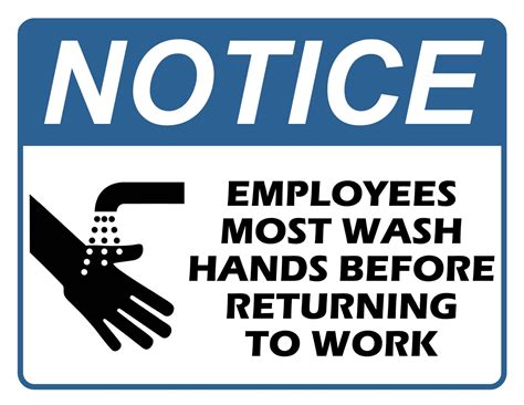 Free Printable Hand Washing Signs Templates [PDF] Childcare, Schools