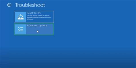 Image result for Advanced Options System Restore Windows 1.0