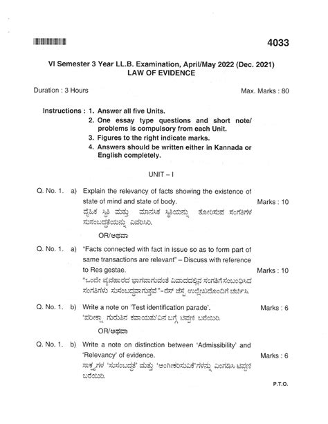 LAW OF Evidence April,May 2022 (Dec 2022) - I llllil lllll 1ilil illll ...