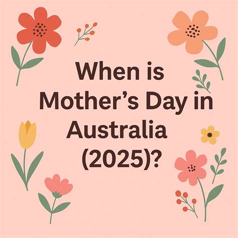 When is Mother's Day in Australia (2025)?