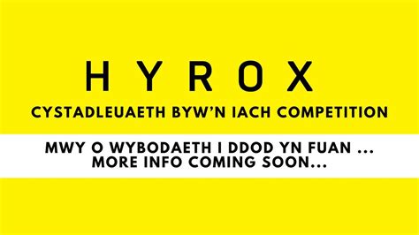 Cystadleuaeth HYROX i aelodau Bywn Iach . HYROX competition for Bywn ...