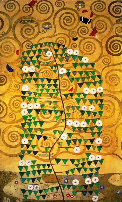Museum Art Reproductions Tree of Life (Stoclet Frieze) by Gustave Klimt ...