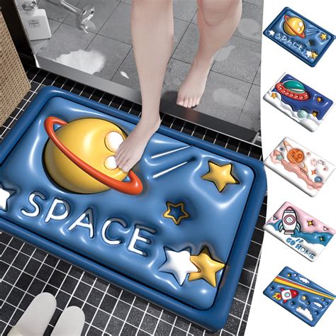 Viflosae Bathroom Rugs Kitchen Mats for Floor Diatom Mud Visual ...