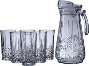 DSRPC Glass Water Jug Set 1750 ML Jug Glass Set Price in India - Buy ...