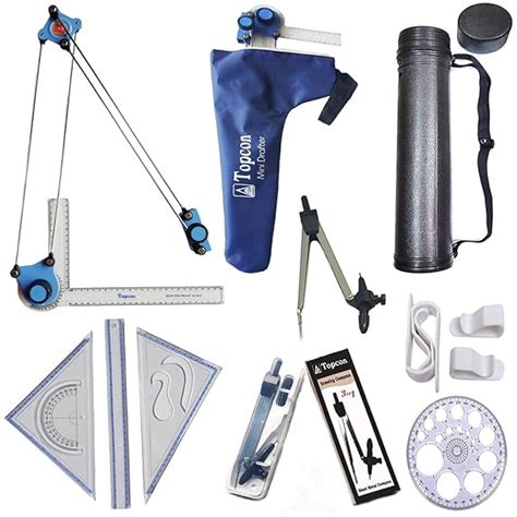 TOPCON Engineering Combo (Premium Mini Drafter, Deluxe Sheet Container ...