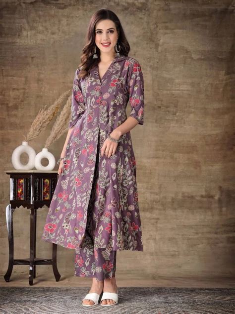Dt Ganga Muslin Printed Stylish Co Ord Set Collection