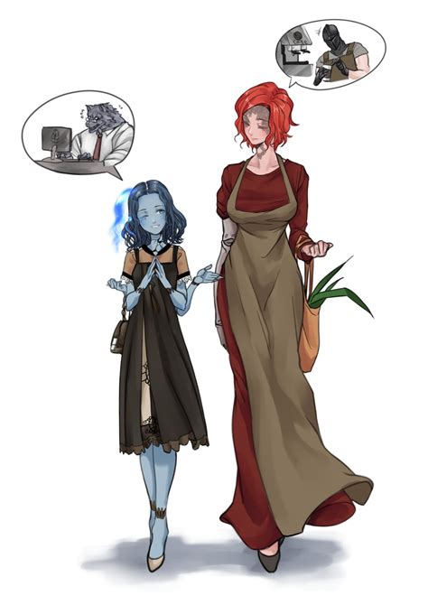 ranni the witch, malenia blade of miquella, tarnished, and blaidd the ...