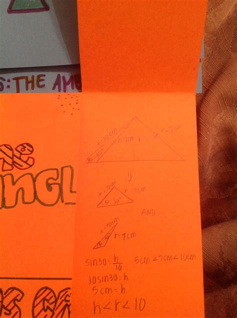 Law of Sines, ambiguous case Teaching Math, Maths, Law Of Sines ...