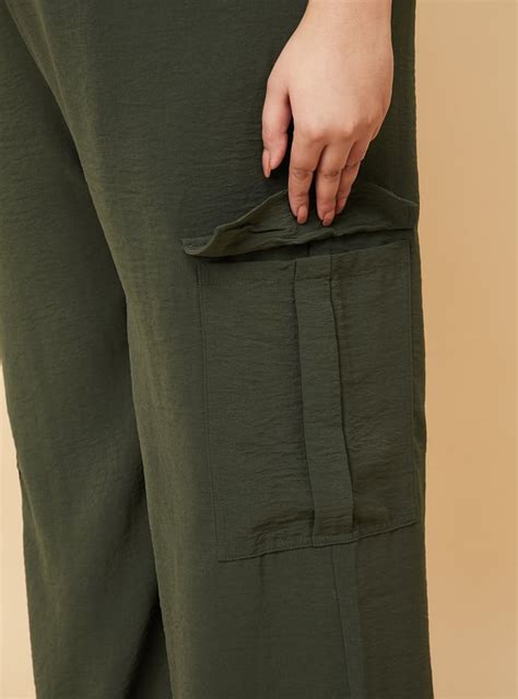 Buy Women Textured Wide Leg Cargos Online at just Rs. 1299.0 ...