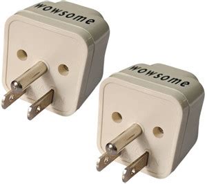 WOWSOME Universal Adapter 3 Prong Grounded Type-B India to USA, Canada ...