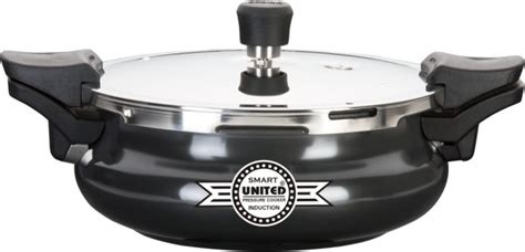 United SMART (Cooker+Strainer+Server) Hard Anodized 3 L Pressure Cooker ...