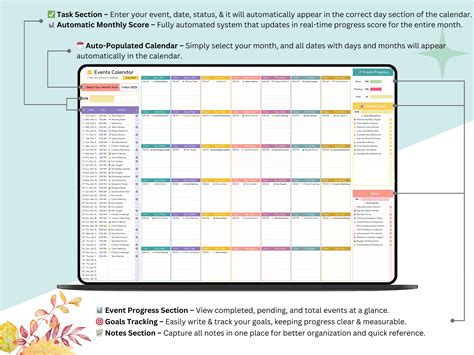 Events Calendar Google Sheets - Eloquens