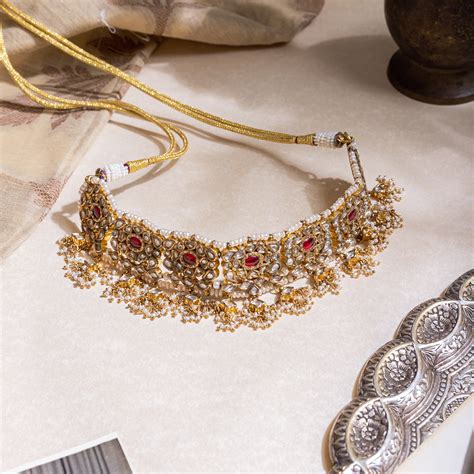 Elegant Maelis Silver Necklace White Sapphire Handmade in Chennai