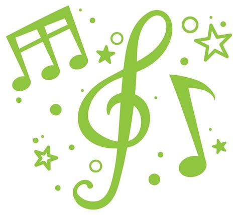 Musikalische Noten und Sternillustration | Kostenlose Vektor