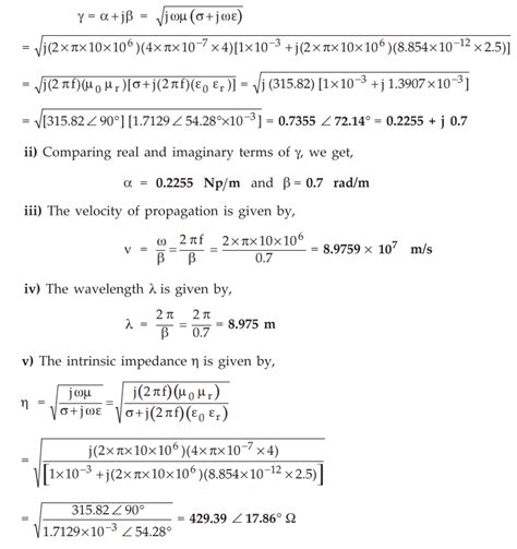 Uniform Plane Waves in Lossy Dielectric - Electromagnetic Waves
