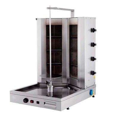 Öztiryakiler V Type Bottom Motorised Rotary Cooker, 8 Radius, Gas Price