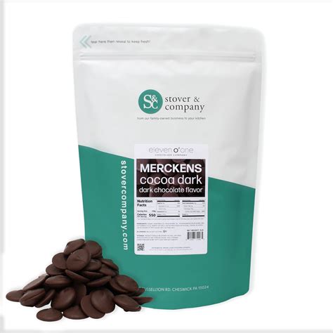 Amazon.com : Merckens Cocoa Dark Chocolate Wafers, Dark Chocolate ...