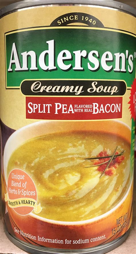 Amazon.com : Andersen's Split Pea With Bacon Soup 15oz. can (Pack of 4 ...