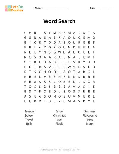Image result for Word Search Creating