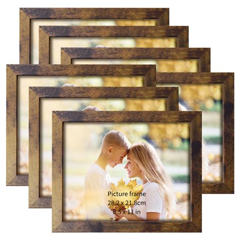 Buy 7 Pack 8.5x11 Picture Frame Brown, Award Certificate Diploma ...