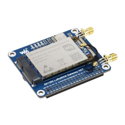 Buy Waveshare SX1302 LoRa WAN Gateway HAT For Raspberry Pi, SX1302 868M ...