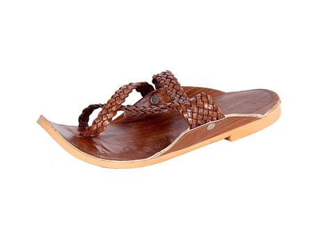 Jodhpuri Brown Leather Ethnic Sandals for Men : Amazon.in: Shoes & Handbags