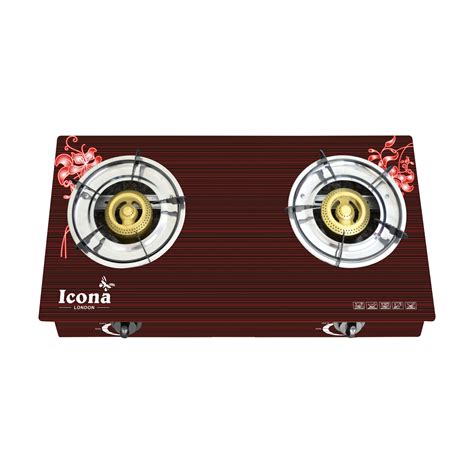 Auto Glass Gas Stove Two Burner – Icona London