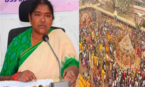 మేడారం వెళ్లే మహిళా భక్తులకు RTC బస్సుల్లో ఫ్రీ జర్నీ: మంత్రి సీతక్క ...