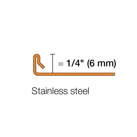 Schluter Systems Jolly 0.25-in W x 98.5-in L Brushed Stainless Steel L ...