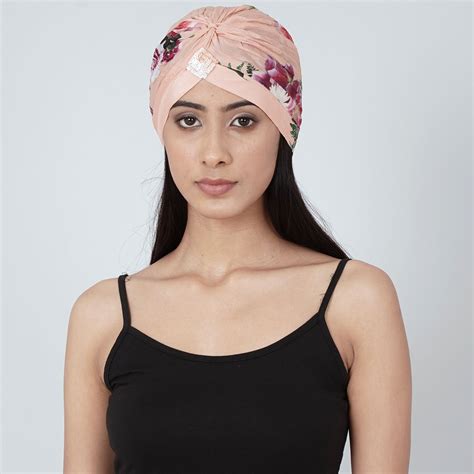 Pink Floral Print Turban – First Resort by Ramola Bachchan