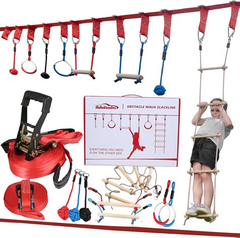 Autofonder Ninja Warrior Obstacle Course Kit for India | Ubuy