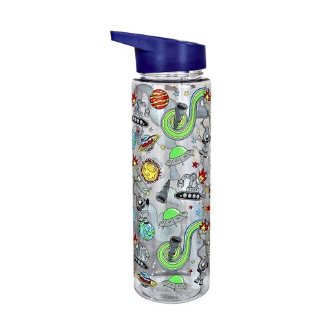 Smily Kiddos 750ml Straight water bottle Nozzle - Space Theme | Blue ...