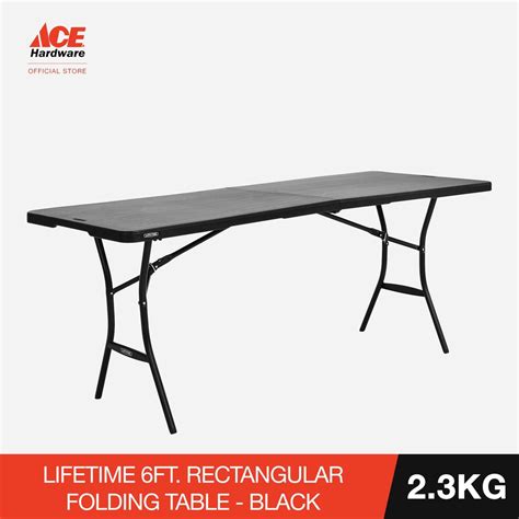 Lifetime 6ft. Rectangular Folding Table - Black | Shopee Philippines