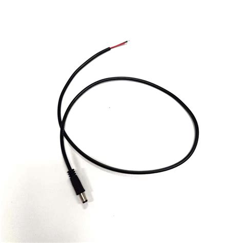 DC Power Pigtails Cable 3FT DC 5.5mm X 2.1mm Male Plug to Bare Wire Open End Power Wire Supply ...