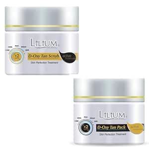 Buy Lilium Oxy-Tan Pack and Scrub for Glowing Skin 40g Pack of 2 Online ...