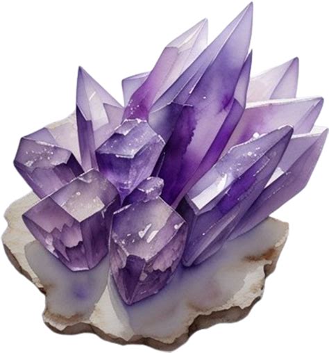 AI generated Mineral Amethyst purple color 41951555 PNG
