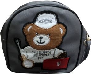 HD Grey Sling Bag Stylish teddy bear Printed Kids & Girl Small Sling ...